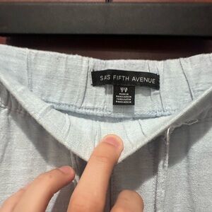 Light Blue Linen Pants